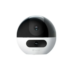 Ezviz C7 Dual 4MP 2K indoor camera 360-degree view – front view white and black