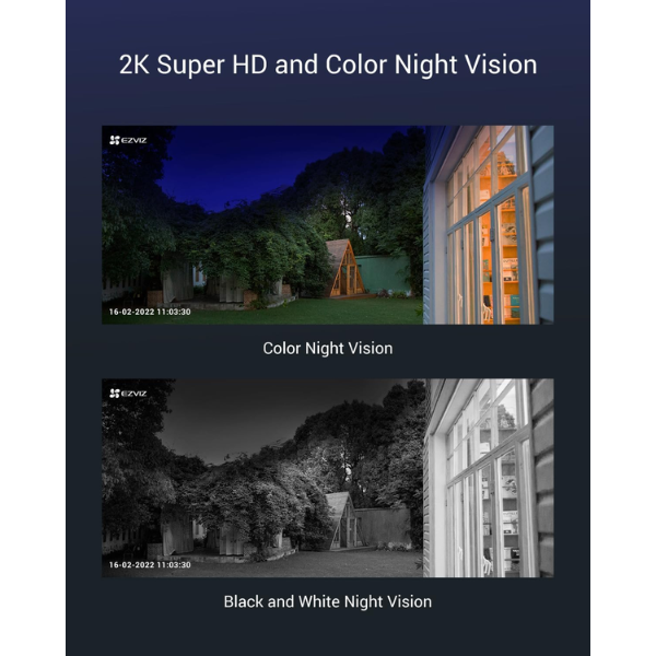 Ezviz CB8 Smart Home Battery Camera 3MP 2K - Dokkantech