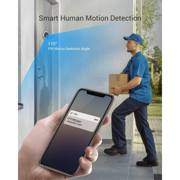 Ezviz CP4 Wire-Free Peephole Doorbell 1080P - Dokkantech