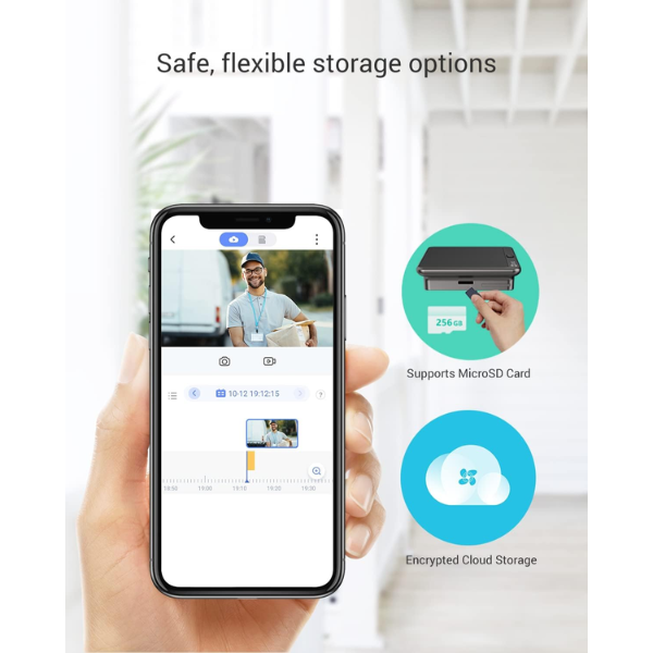 Ezviz CP4 Wire-Free 1080P Peephole Doorbell with Display & App