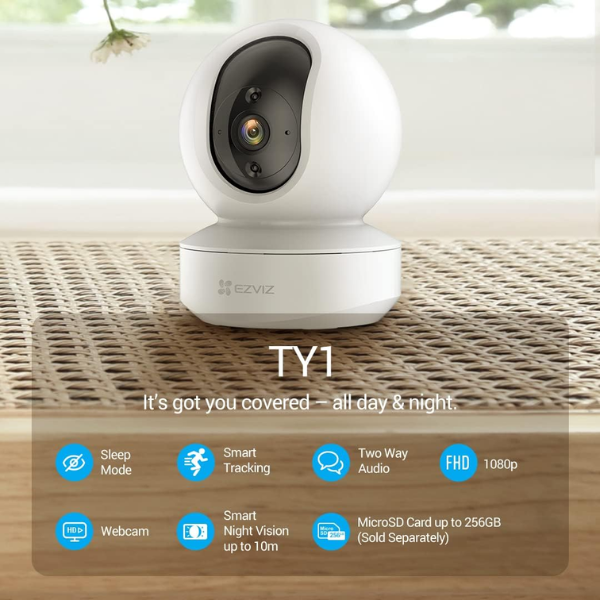Ezviz TY1 Pro Smart Home Camera 1080P CS-TY1 - Dokkantech