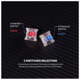 Fantech  Atom 104 MK886 V2 Mechanical Gaming Keyboard Blue Switch –Black-dokantech