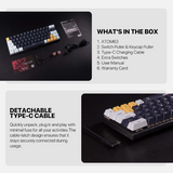 Fantech Atom 63 MK874 V2 Mechanical Keyboard – Blue Switch, Mizu Sky Blue-dokkantech