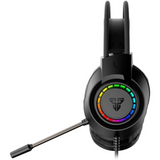 Fantech Portal HG28 7.1 Virtual Surround Sound Gaming Headset RGB Wired USB - Black - Dokkantech