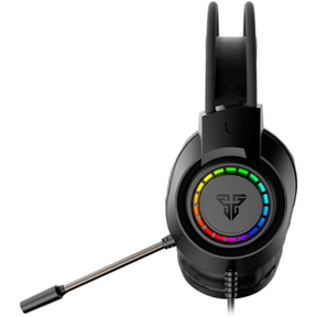 Fantech HG28 Portal 7.1 gaming headset RGB noise-cancel mic – front view black