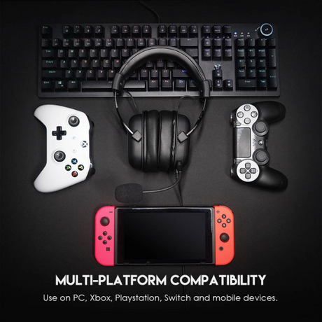Fantech Sonata MH90 Multi-Platform Gaming Headset – 3.5mm Wired – Black-dokantech