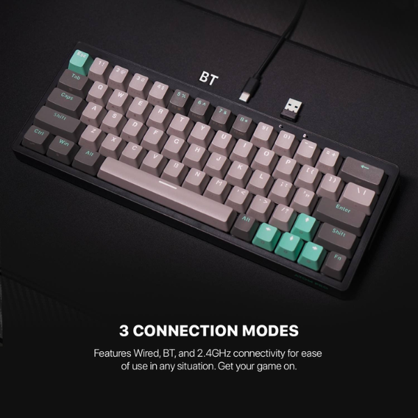 Fantech Atom Pro63 MK912 Mechanical Gaming Keyboard Red Switch EN Stellar Edition - Mercury - Dokkantech
