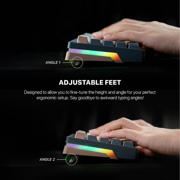 Fantech Atom Pro63 MK912 Mechanical Gaming Keyboard Red Switch EN Stellar Edition - Mercury - Dokkantech