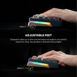 Fantech Atom Pro63 MK912 Mechanical Gaming Keyboard Red Switch EN Stellar Edition - Mercury - Dokkantech