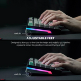 Fantech Atom Pro83 MK913 RGB 75% Mechanical Gaming Keyboard - Saturn - Dokkantech