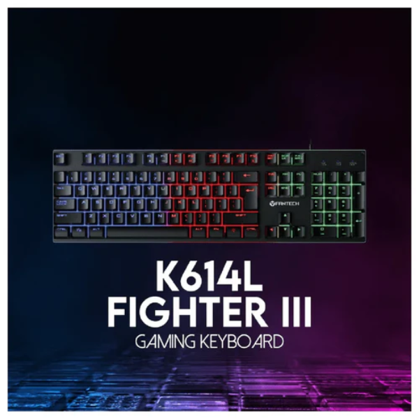 Fantech Fighter III K614L RGB Wired Gaming Keyboard – Black - Dokkantech