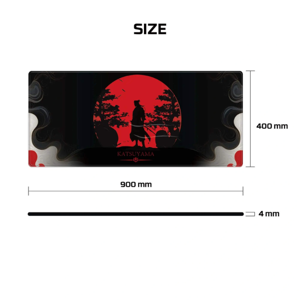 Fantech MP905 ATO KATSUYAMA DESKMAT Gaming Mouse Pad (900*400*4mm) - Black Size Dokkan tech 