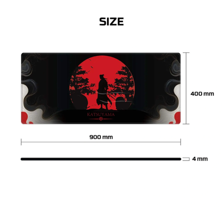 Fantech MP905 ATO KATSUYAMA DESKMAT Gaming Mouse Pad (900*400*4mm) - Black Size Dokkan tech 