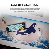 Fantech MP905 ATO KUJIRA NAMI DESKMAT Gaming Mouse Pad (900*400*4mm) - Beige Comfortable  dokkan tech