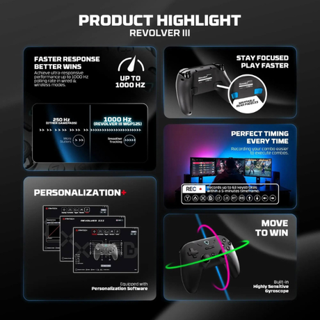 Fantech_Revolver_III_WGP12S_Wireless_Multi-Platform_Gamepad_3- Specs-DokkanTech