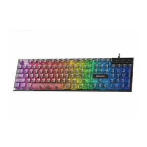 Fantech Shikari K515 RGB wired gaming keyboard slim compact – front view black
