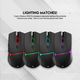 Fantech WGC3 Crypto Wireless Gaming Mouse - Black - Dokkantech