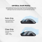 Fantech WGC3 Crypto Wireless Gaming Mouse - Black - Dokkantech