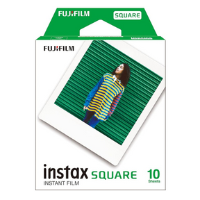 Fujifilm Instax Square instant film 10 exposures for Instax devices – front view
