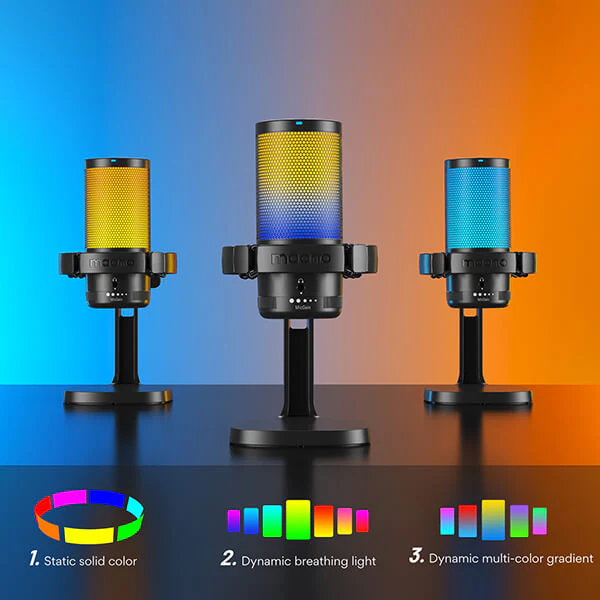 MAONO DGM20 Gaming USB Microphone (with Desktop Stand) - Black