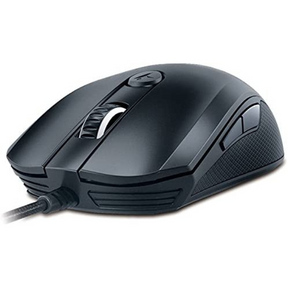 Genius GX Gaming Mouse Scorpion M8-610: black gaming mouse front angle.