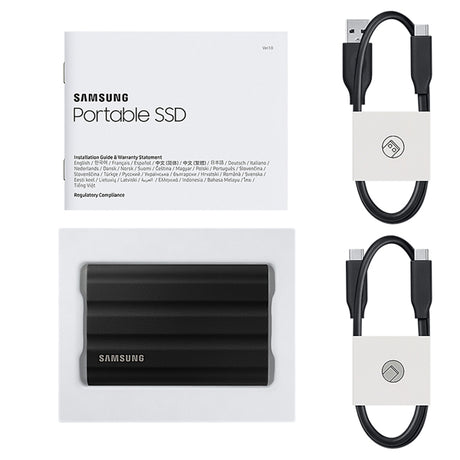 Samsung T7 Shield 2TB, Portable SSD, up-to 1050MB/s, USB 3.2 Gen2, Rugged, IP65 Water & Dust Resistant, for Photographers, Content Creators and Gaming, Extenal Solid State Drive (MU-PE2T0S/AM), Black - DokanTech #