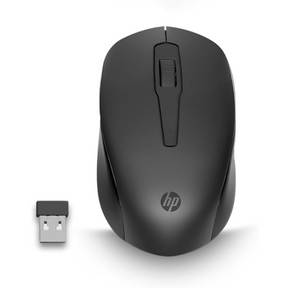 HP 150 wireless mouse – front view black