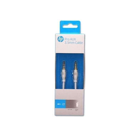 HP AUX Pro 3.5mm Cable 3M - Silver - Dokkantech