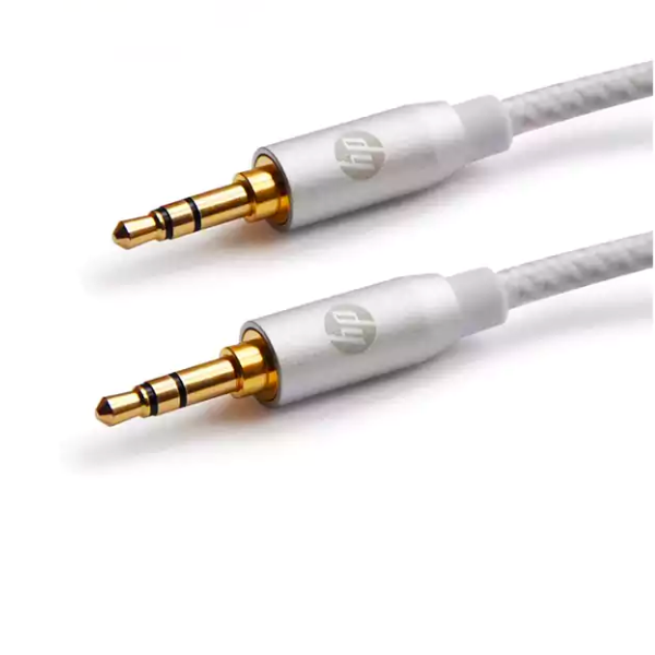 HP AUX Pro 3.5mm Cable 3M - Silver - DokanTech #