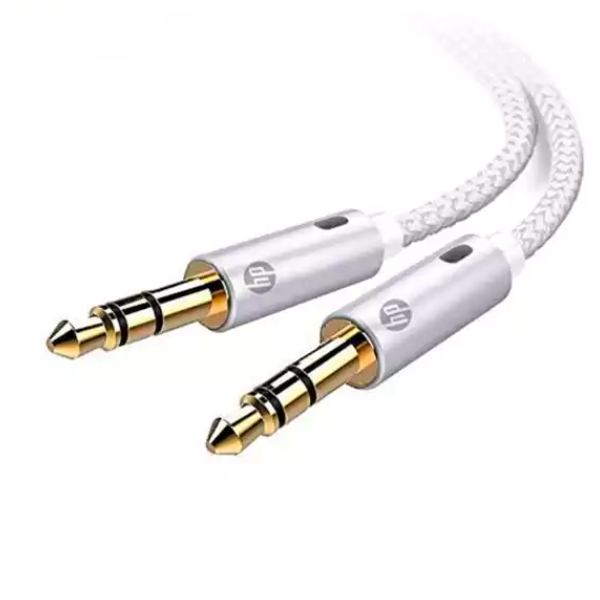 HP AUX Pro 3.5mm Cable 3M - Silver - DokanTech #