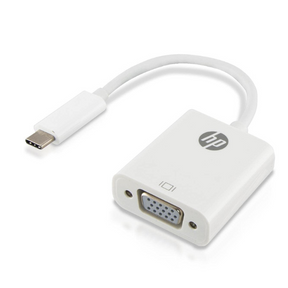 HP USB-C to VGA adapter – front view white