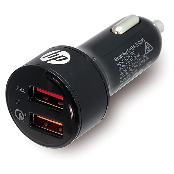 DokanTech_HP USB+QC3.0 Car Charger  USB 2.4A and USB 1A charging port