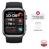 HUAWEI WATCH D2 48mm Smartwatch – BP Monitor, 2K AMOLED, Black Strap + Huawei Freebuds SE 3 Gift