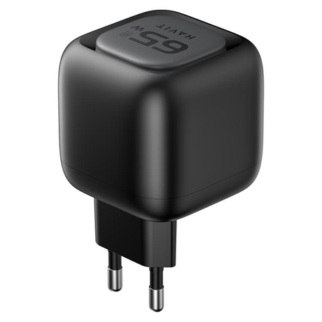 Havit65WGaNTravelChargerUC253EURetractableCableBlack-dokantech#
