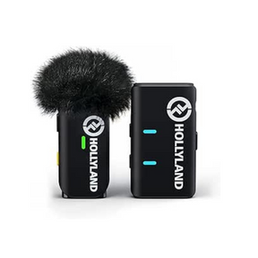 Hollyland LARK M1 Solo wireless microphone clear sound – front view cool black