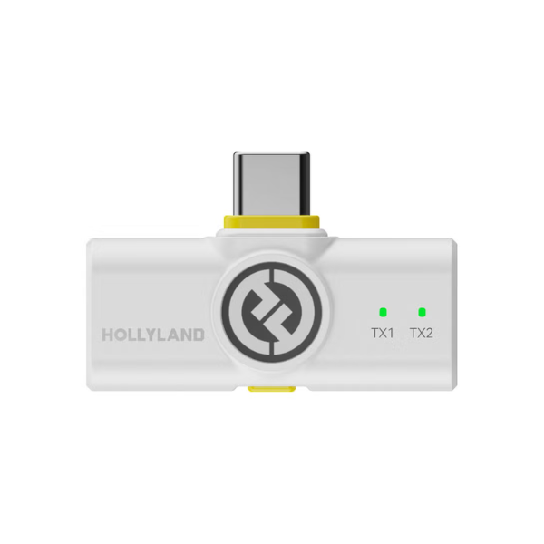 Hollyland LARK M2 Wireless Lavalier Microphone (Type-C) - Ivory White - Dokkantech