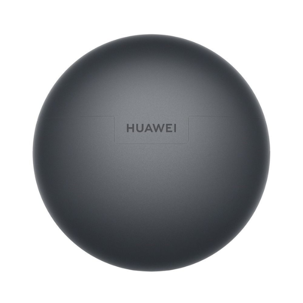 Closed black Huawei FreeBuds 7i charging case showing the Huawei logo.