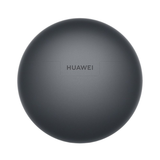 Closed black Huawei FreeBuds 7i charging case showing the Huawei logo.
