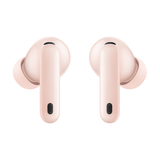 Outer view of the two pink Huawei FreeBuds 7i earbuds showing their stems.