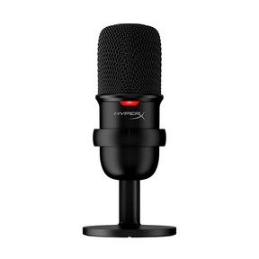 HyperX SoloCast USB condenser gaming microphone – front view black