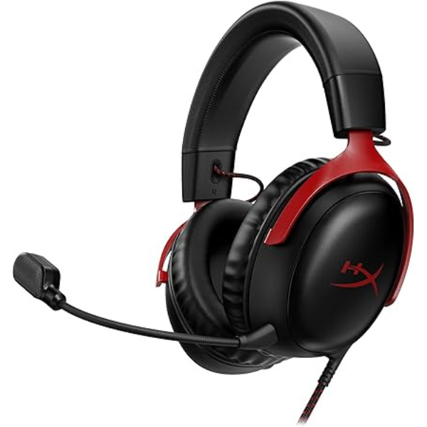 DokanTech_HyperX Cloud III Gaming Headset, PC, PS5, Xbox Series X|S, 53mm Drivers