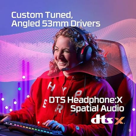 DokanTech_HyperX Cloud III Gaming Headset, PC, PS5, Xbox Series X|S, 53mm Drivers
