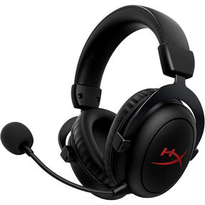 HyperX Cloud II Core wireless gaming headset DTS memory foam – front view black