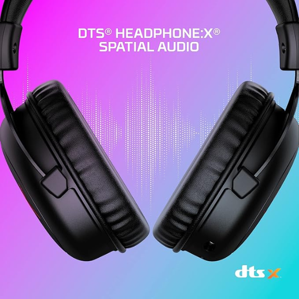 DokanTech_HyperX Cloud II Core Wireless Headset - DTS Audio, Memory Foam, Black