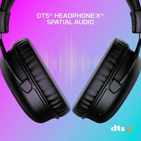DokanTech_HyperX Cloud II Core Wireless Headset - DTS Audio, Memory Foam, Black