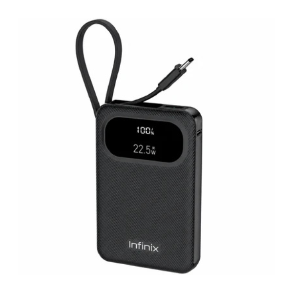 InfinixXPower10Pro10000mAhPowerBankwithBuilt-inCable22.5W -DokkanTech 