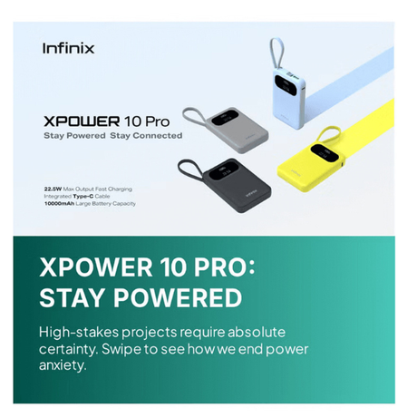 InfinixXPower10Pro10000mAhPowerBankwithBuilt-inCable22.5W-Features 2 -DokkanTech 