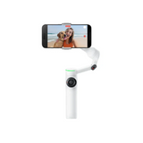 Insta360 Flow 2 Pro AI smartphone gimbal stabilizer – front view summit white