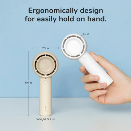 JisuLife Life5 Handheld Fan 4500mAh – White, product dimensions