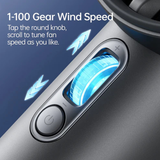 JisuLife Pro1 S Handheld Fan 5000mAh – Dark Grey, 1–100 wind speed levels